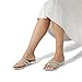 DREAM PAIRS Women's Fashion Rhinestones Design Slides Sandals Dress Daily Flat Sandals for Summer,Size 10,Silver,JEWEL_01