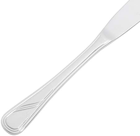 Amazon Basics 65-Piece Stainless Steel Modern Finish Flatware Set, Service for 12