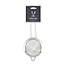 Viski Cone Strainer - Fine Mesh Strainer Stainless Steel Bar Tool - Small Cocktail Strainer for Drinks with Handle - 9.24in Set of 1, Metallic