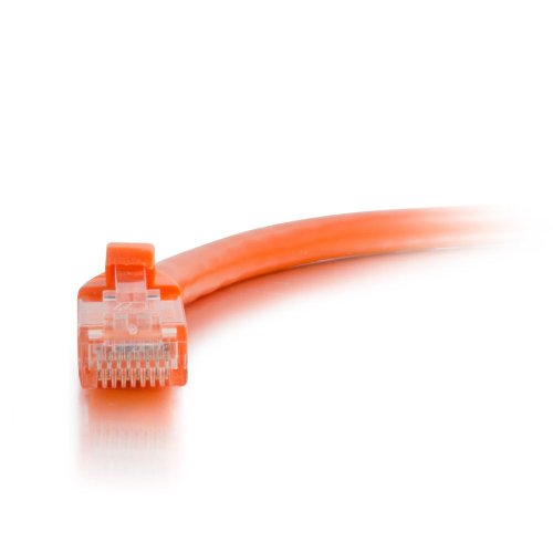Image of C2G 00454 Cat5e Cable - Snagless Unshielded Ethernet Network Patch Cable, Orange (25 Feet, 7.62 Meters)