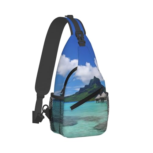 Mochila Sling Crossbody Negra Compacta y Versátil