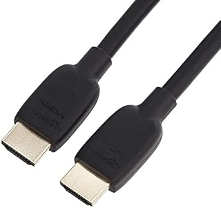 Amazon Basics 48Gbps Ultra High-Speed 8K HDMI Cable, Black - 182.8 cm
