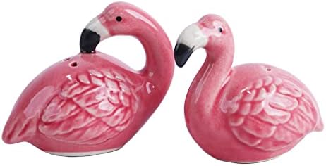 Ceramic Bird Salt and Pepper Shaker Collectors Kitchen Décor - Flamingo