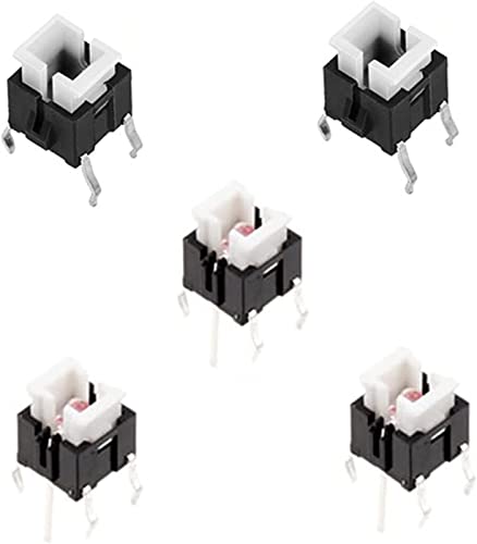 Putch button interrupteur momentané jaune 6mm micro bouton poussoir PCB traversant x50