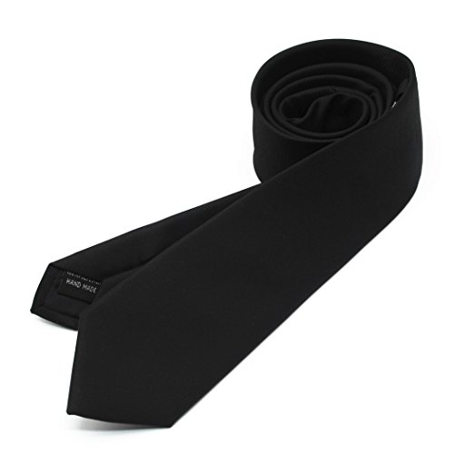 Image of Skinny Solid Ties for Men, 2.5 inch Slim Plain Neckties 4-Pack