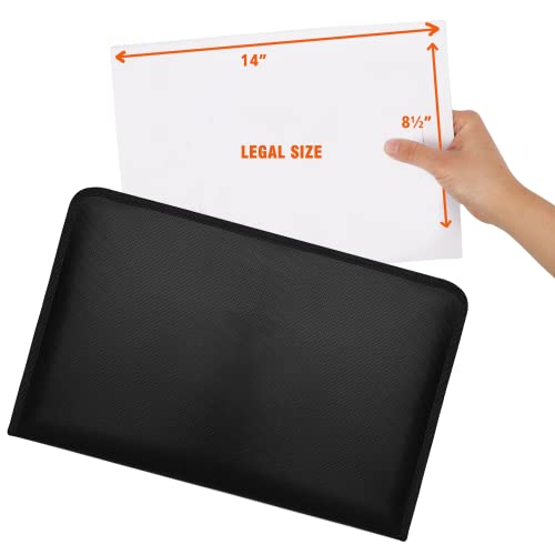 Legal Size Expanding File Folder Important Document Organizer Fireproof Document Bag With 13 Pockets,Color Labels,Non-Itchy Silicone Coated Portable File Wallet Large Capacity(16" X 10.6") #TOP1