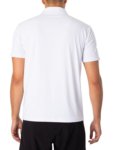 EA7 Homme Polo Ventus 7 blanc en taille L pour le sport - 3