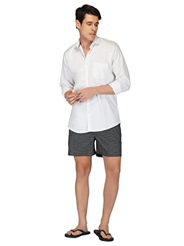 Image of Longies Men's Cotton Printed Regular Boxer Shorts