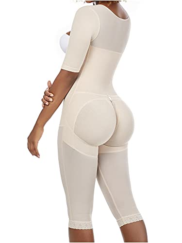 Mariae 9142 Post Surgery Compression Garment Tummy Control Full Shapewear Butt Lifter Fajas Colombianas Levanta Cola Postoperatorias Beige L #TOP1