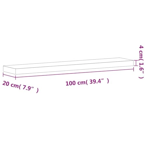 Tablette de rangement robuste 100cm pour désencombrer le salon - 4