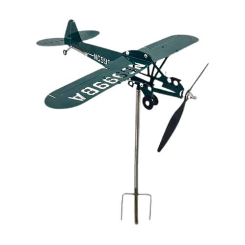 Molinete de viento con forma de avión para revivir un jardín aburrido 8