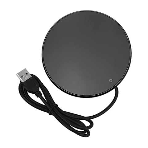 Smart Coffee Mug Warmer, 3 Levels Temperature Setting USB Powered Beverage Cup Warmer for Home Kitchen Office Desk Use(Black) Cover