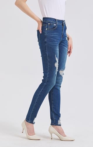 GUNLIRE-High-Waisted-Jeans-for-Women-Trendy-Stretch-Skinny-Fit-Ripped-Distressed-Tummy-Control-Casual-Denim-Pants