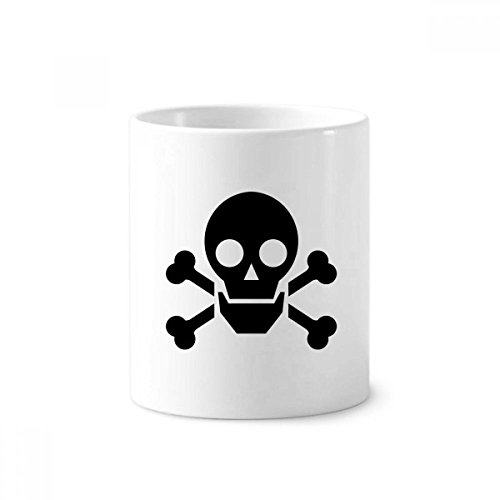 Symbole chimique dangereux tasse blanche en céramique de 350ml pour stylos et brosses à dents