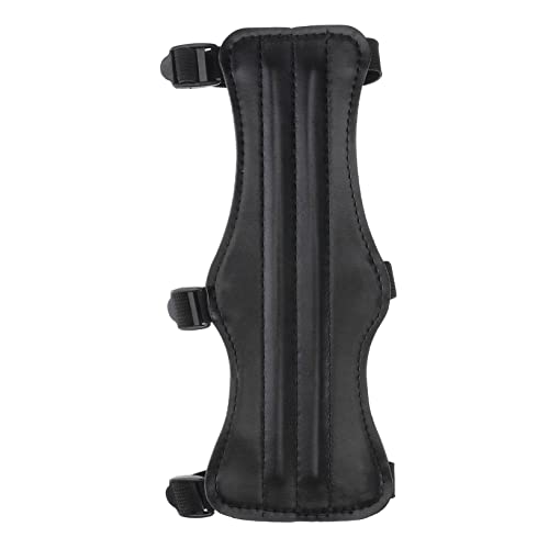 KOMBIUDA Triple Buckle Arm Guard Protective Gear Wrist Sling Adjustable Wristband for Arrow Shooting