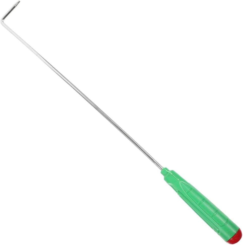 Cabilock Fireplace Poker Hook Campfire Tool for Outdoor BBQ Non Handle Sturdy Metal Construction