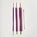 HONEYSEW Fabric Tube Turners Set,3 Count, Assorted Sizes Tube Turners,and 1 Ball Point Bodkin Drawstring Threader for Sewing DIY Tool