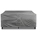 KHOMO GEAR Waterproof Heavy Duty Outdoor Lounge Loveseat Sofa Furniture Patio Cover - 88'' x 32.5'' x 33'' Grey