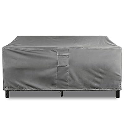 KHOMO GEAR Waterproof Heavy Duty Outdoor Lounge Loveseat Sofa Furniture Patio Cover - 88'' x 32.5'' x 33'' Grey