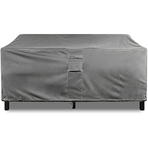 KHOMO GEAR Outdoor Couch Cover Patio Furniture Covers Waterproof Loveseat Cover - for Wide Love Seats - 76" Length x 37" Depth Cover