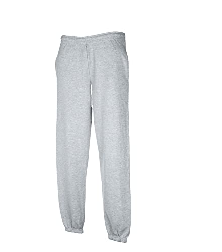 Fruit of The LoomHerren Hose (M, Grau Soft elastisch + 1 HL Kauf Notizblock)