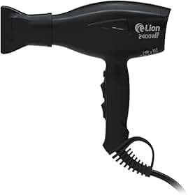 Secador de Cabelo Profissional para Salão 2400W | Lion Pro - Preto Perolado (127V)