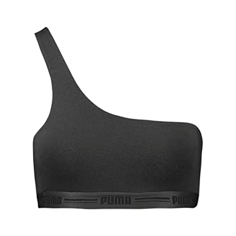 PUMA Women's One Shoulder Heart Sports Bra Cover