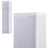 CREATCABIN 2 weiße Traversenabdeckung Für Hochzeiten Traversenabdeckung Passend 200x20cm Kastenrahmen Stretch Stoff Scrim Elastischer Stoff Nahtlose Integration Einfache Installation Ideal