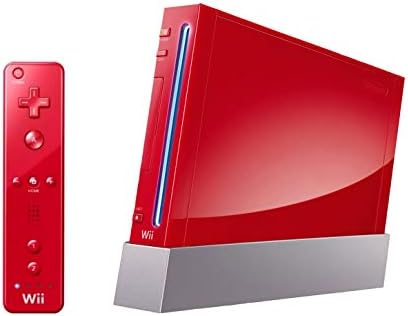 Nintendo Wii Console (Red) (Renewed)