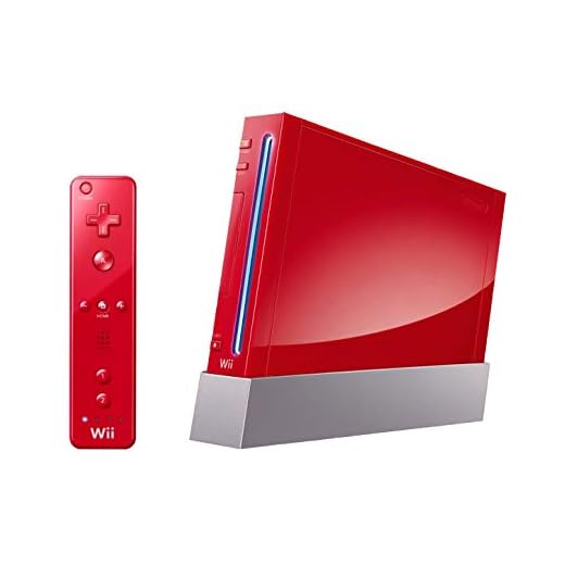 Nintendo Wii Console (Red) (Renewed)