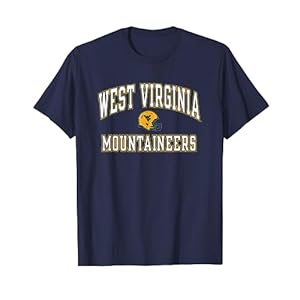 West Virginia Mountaineers Football Helmet Navy T-Shirt