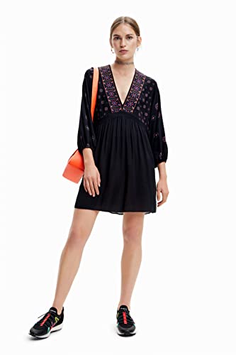 Desigual Women's Woman Woven Dress 3/4 Sleeve4