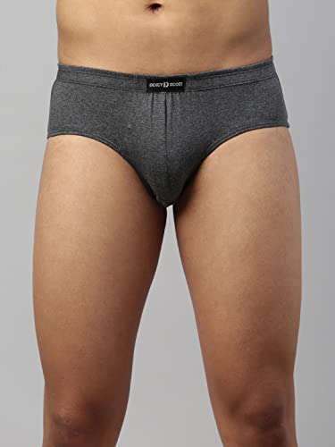 Image of Dixcy Scott Men's 100% Cotton Fabric with Anti Microbial Finish Solid Brief - Vital Brief- Assorted - Print & Color May be Vary (Pack of 4)