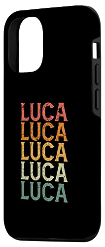 Iphone 12/12 Pro Retro Custom First Name Luca Case #TOP1