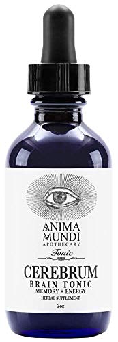 Anima Mundi Cerebrum Brain Tonic - Cognitive Support Supplement Liquid Drops with Lion's Mane and Ginkgo - Brain Booster Supplement for Memory and Cognitive Support - Liquid Supplement (2oz / 60ml)
