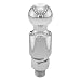 CURT 40034 2 In. Diameter Chrome Trailer Ball with 2 In. Rise Shank
