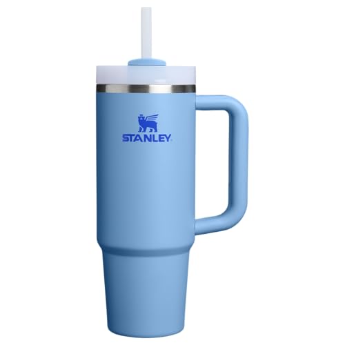 Image of Stanley Quencher H2.0 Tumbler with Handle and Straw 30 oz | Flowstate 3-Position Lid | Cup Holder Compatible for Travel | Insulated Stainless Steel Cup | BPA-Free | Blue Sky