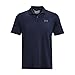 Under Armour Men's Matchplay Logo Loose Polo Shirt, Midnight Navy/Pitch Gray, L