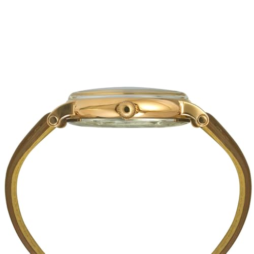 TIMEX Automatic Watch for Man with Blue Round Dial & Blue Leather Strap Band Water Resistant Men's Wrist Watches