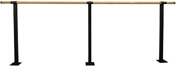Vita Vibe - USA Made - Traditional Wood Single Fixed Height Floor Mount Ballet Barre - Stretch/Dance Bar - 4 FT - 40 FT