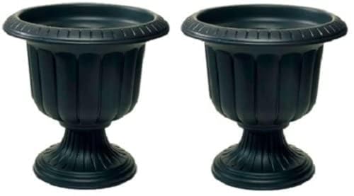 Novelty Classic Urn Planter, Black, Outdoor Use