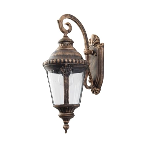 XMKJC Classic Outdoor Wall Lantern Aluminum Exterior Wall Lamp Waterproof