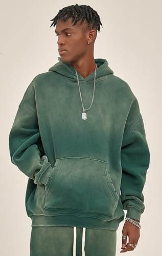 Mi Bo Tong Mens Acid Wash Hoodies Couples Fall Pullover Oversized Heavyweight Vintage Sweatshirts for men Y2K Clothes4