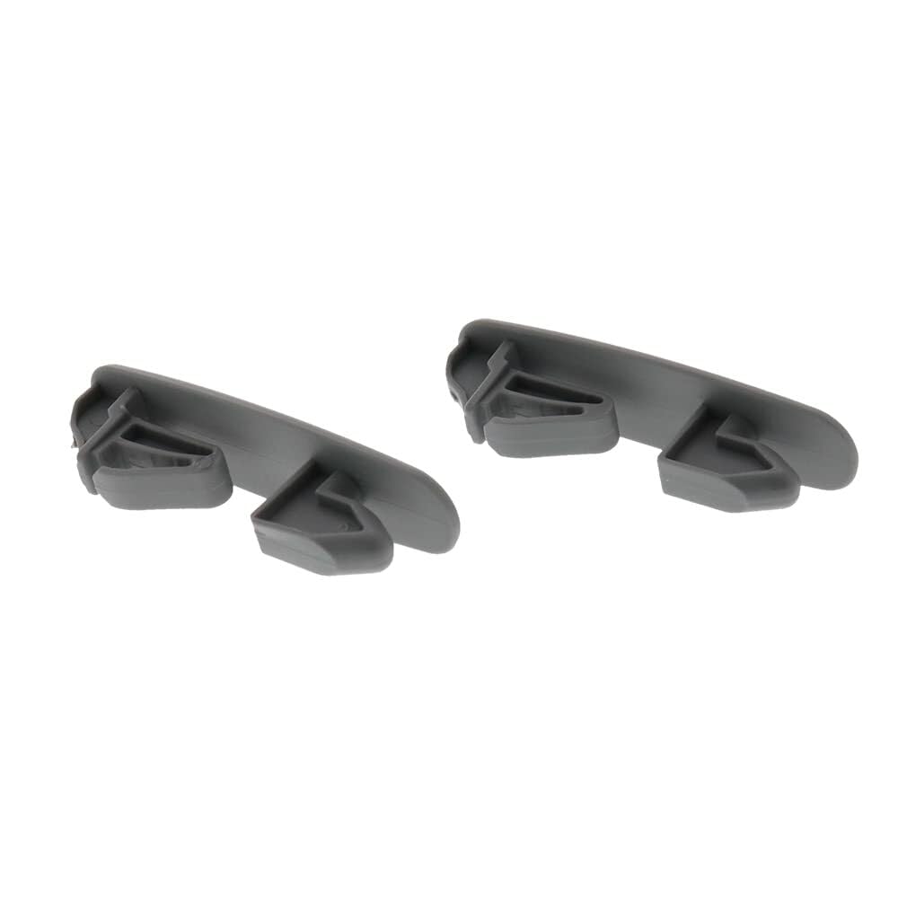8565925KIT Dishwasher Rack Rail Stops 2-Pack, Gray Plastic Rail End Caps, Prevents Rack Over-Extension, Replaces AP6013365 8270105 W10082860 PS11746591