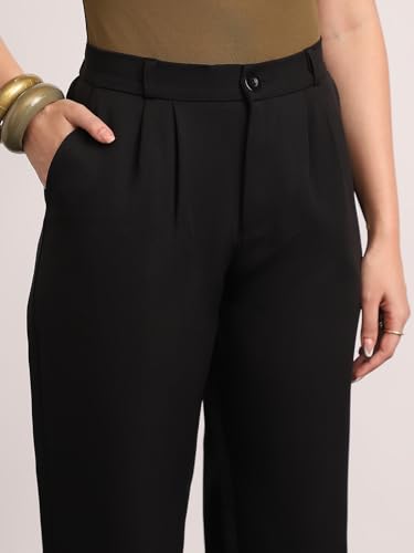 Image of Urbano Fashion Women's Loose Baggy Fit Solid Korean Pants Stretchable