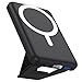 AOGUERBE Kabellose Powerbank, 10,000mAh Faltbarer Magnetische Power Bank PD 22,5W Schnellladen mit LED Display, Kompatibel mit MagSafe für iPhone 17/16/15/14/13/12/Pro/Pro Max Serie. (Schwarz)