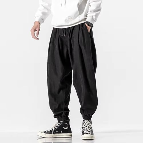Korean Men Casual Pants Sweatpants Trousers Male Oversize Wide-Leg Harem Pants Woman Streetwear2