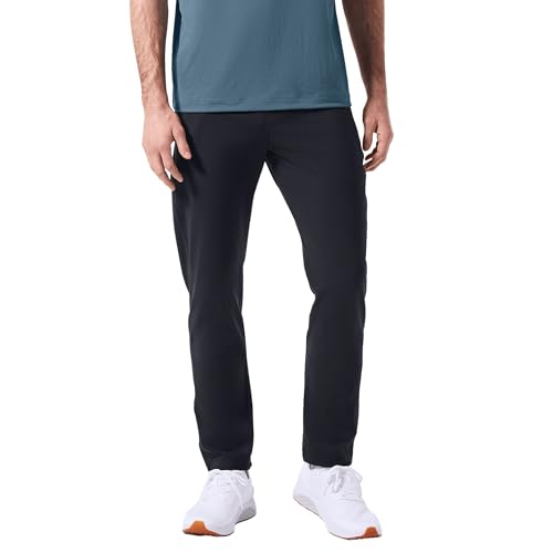 NOBULL x Public Rec Men's Gamechanger Rec Pant | Versatile Travel & Work Pants, 4-Way Stretch, Tapered Performance Trousers, Stone Grey, 36W x 30L