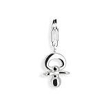 Heartbreaker Schnuller Charm in Echtsilber | Schnulli-Charm Silber 925 Sterling nickelfrei | Süßer Schnuller Charm für Damen