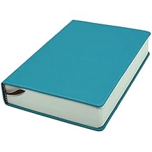 RUIXIA Blank Page A5 Notebook Super Thick 330 Sheets Sketch Book with PU Leather Cover 80GSM No Lines Journal Drawing Book Memo Writing Sketch Pad Diary Notebook for Study Working Travelling, Blue